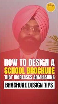 How to Design a School Brochure That Increases Admissions | Brochure Design Tips