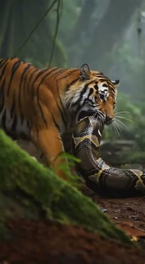 《Tiger vs Python: Fight for Survival》🐅🐍⚡