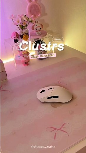 This Glass Mouse Pad Changed My Desk Setup 🤯🎀✨ #desksetup #unboxing