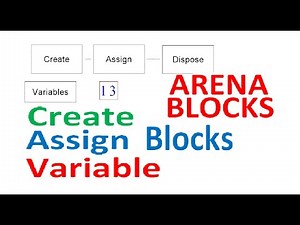 Arena Blocks Create Blocks Assign Blocks Variable Elements