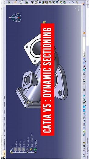 Dynamic sectioning in catia v5 | how to see section view | catia v5 tutorial