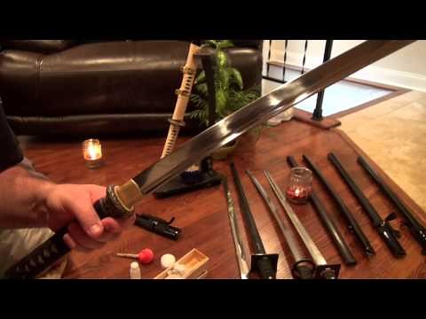 Katana Samurai Sword Cleaning with Todd Norcross