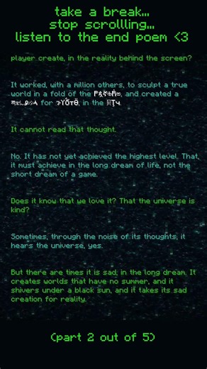 PART 2 minecraft end poem #minecraft
