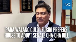 1.7K views · 32 reactions | Senate President Juan Miguel Zubiri prefers that the House of Representatives just adopt the upper chamber’s Charter change bill. I : Jan Escocio, INQUIRER.net READ: https://newsinfo.inquirer.net/1908000/para-walang-gulo-zubiri-prefers-house-to-adopt-senates-cha-cha-bill#ixzz8SMppAcfU | INQUIRER.net | Facebook