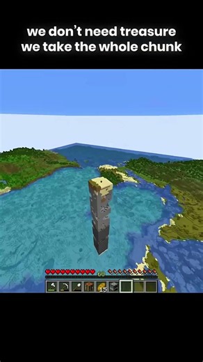 We take the whole chunk #minecraft