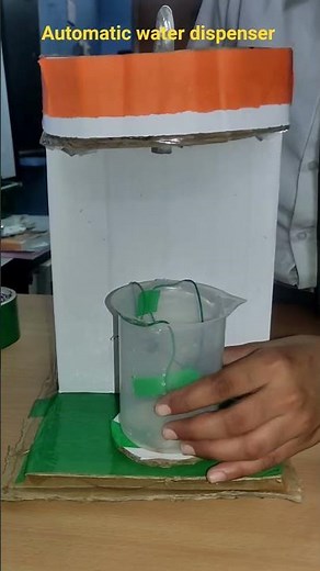 automatic water dispenser project , science project , inspire award project , Arduino project