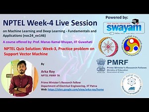 Week 4| NPTEL Quiz-3 solution| Practice Problems on SVM