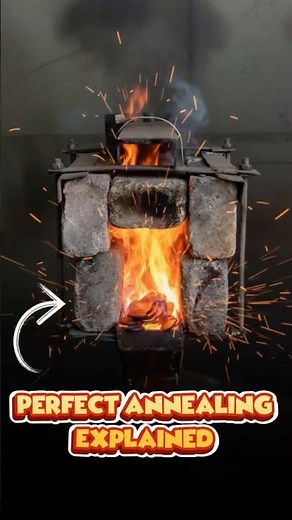 Heating Steel to 900°C — Real Annealing Process #shorts