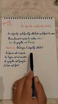 5ap grammaire : Les adjectifs qualificatifs attribut