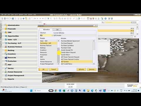 how to create short keys in SAP Business One SAP B1,Shortcut Key in SAP Business One SAP B1 ,
