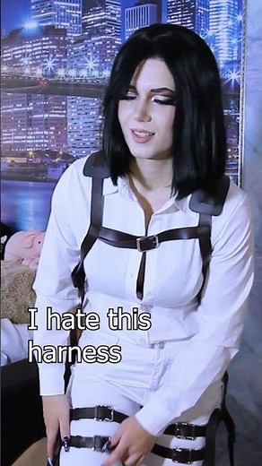 Assembling harness for Mikasa cosplay pt 1! (link to full video in the description)