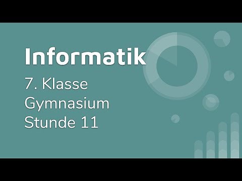 Informatik 7. Klasse Gymnasium Stunde 11