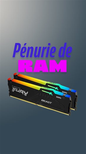 Pénurie de RAM ! #ram #barrette #ia | Frandroid
