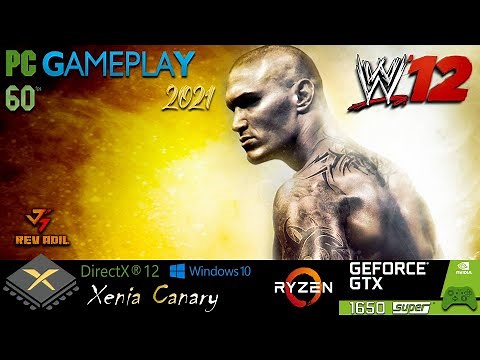 XENIA WWE 12 PC Gameplay | Xenia Canary | Playable | Xbox 360 Emulator | 2021 Latest