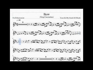 Ikaw – Alto and Eflat Sheet Music and Minus One Instrument Back Track