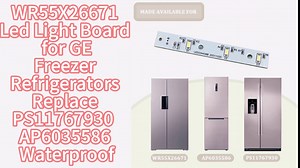 5 Pack WR55X26671 LED Light Board for GE Refrigerator – Long-Lasting Shock-Resistant, Stable Brightness for Home Kitchen Fridge, Replaces PS11767930/AP6035586/4468532/EAP11767930