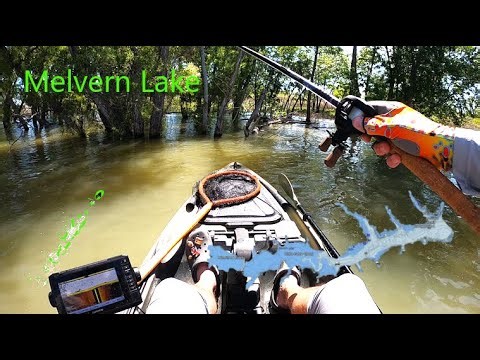 Kayak Bass Fishing Melvern Lake for the First Time