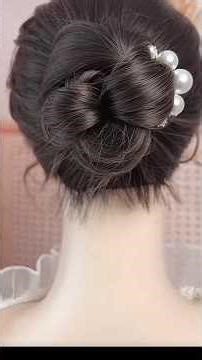 One Minute To Teach you Twelve Stylish Hairpin Updo #trendingshorts #hairstyle #howtocutcurlyhair