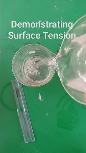 Demonstration of Surface Tension || Physics through simple experiments