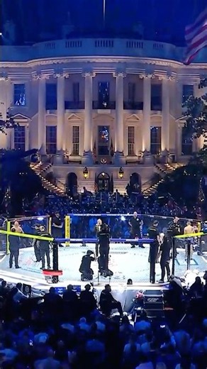 Bruce Buffer anunciando o início do card do UFC na Casa Branca! #UFCWhiteHouse