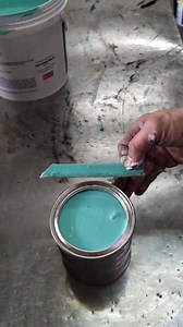 Aquamarine color elastomeric paint #colormixing #paint #fbpagesreels | B-M colors TV