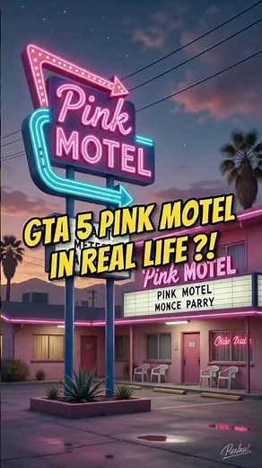 REAL LIFE GTA 5 PINK MOTEL?! 🏨 #shorts #gta5