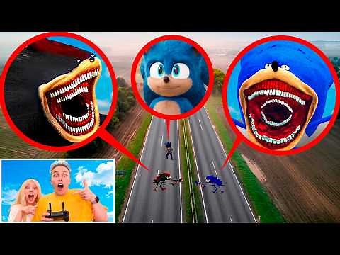 MY DRONE CAPTURED SONIC EATER, SHADOW EATER, SONIC.EXE IN REAL LIFE!!!