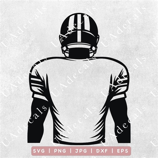 Football Player Silhouette SVG, PNG, Clipart (digital Download) - Etsy