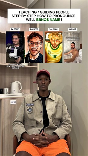 TEACHING / GUIDING PEOPLE STEP BY STEP HOW TO PRONOUNCE WELL BBNO$ NAME ! "COME TO BRAZIL " #shorts