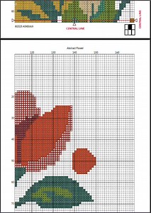 Floral Abstract Cross Stitch Pattern, Blossom Cross Stitch Pattern, Cross Stitch Flower Pattern, Easy Cross Stitch Pattern - Etsy