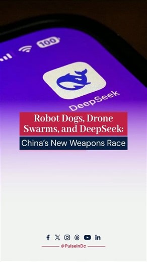 Reuters reporting shows China’s People’s Liberation Army integrating DeepSeek AI and Huawei chips into its next generation of weapons and battlefield systems. https://www.pulse.us.com | Pulse Media | Facebook
