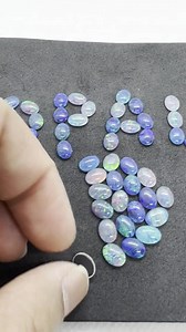 Australian Opal 8X6 Mm Cabs, Pack of 4 Pieces -AAA Quality, Opal Triplet Cabochon - Australian Opal Oval Cabochon, Flat Bottom. - Etsy