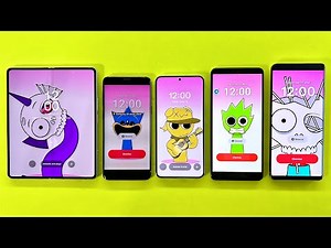 Samsung Z Fold3/ Realme 12Pro/ Samsung S22,S9,A51 Alarm Clocks + Timer Sprunki