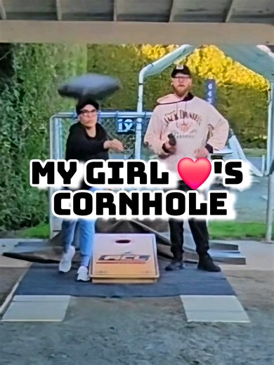 My girl has been practicing with me lately.. She’s new to cornhole, but she’s learning fast and the potential is definitely there.. so much so that we’re heading to Edmonton for ACL Canada Open no. 3, where she’ll play three events in three days.. basically the cornhole equivalent of jumping straight into the deep end… but with bean bags 😁