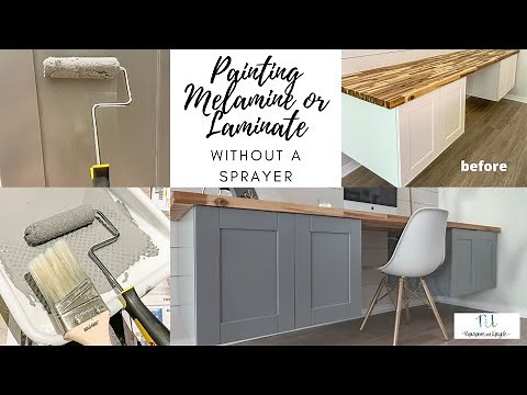 Painting Melamine or Laminate Cabinets without a Paint Sprayer