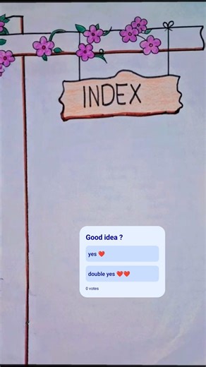 index page design for project| #shorts #diy #school #design #project #index #youtubeshorts #craft