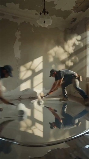 Satisfying Old House Renovation | Epoxy Floor Transformation ASMR #asmr #beforeandafter #homedecor