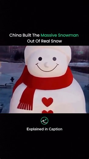 The Entrepreneur Wave on Instagram: "Harbin’s giant snowman isn’t just a sculpture, it's a winter icon. ⛄❄️ Standing nearly 19 meters tall, this cheerful figure welcomes visitors to the International Ice and Snow Sculpture Festival with its warm smile, red hat, and heart-buttoned scarf. Built from thousands of cubic meters of snow, it’s become a viral symbol of joy, craftsmanship, and winter tourism in China’s famous “Ice City.” 📹 Reuters Follow us (@theentrepreneurwave) for insights that inspi