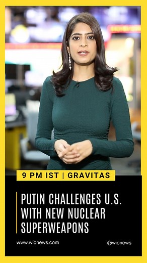 4.6K views · 66 reactions | Putin orders plans for possible nuclear tests after Trump’s remarks, showcasing new superweapons like Burevestnik and Poseidon. Could it rachet up US-Russia nuclear tensions? Full report with Molly Gambhir on #Gravitas at 9 pm IST | WION | Facebook