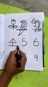 3.9M views · 34K reactions | New Number Drawing from 1 to 9 Number and Fantastic Drawing idea’s for beginners | AP Drawing | Facebook