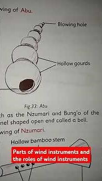 Parts of wind instruments and the roles of wind instruments