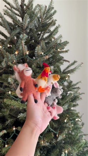 Farm Animal Finger Puppet Set, Easter Basket Stuffers, Needle Felted Rooster, Felt Horse, Felt Pig, Felt Sheep, Felt Donkey, Felt Cow - Etsy