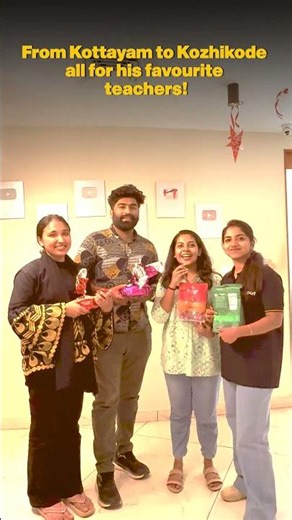 “From Kottayam to Kozhikode — all for his favourite teachers! 🥰”