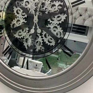 COMING BACK IN…. Moving mechanical over sized wall clock 80x80cm Last delivery for these before Christmas, to preorder DM us | PB Cleaning and Maintenance