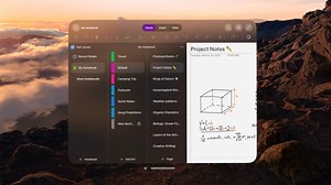 Here's What Microsoft's OneNote App Looks Like on the Apple Vision Pro