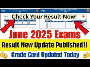 (Big Update) IGNOU June 2025 Exam Result Update || IGNOU June Exam Result || IGNOU Grade Card Update