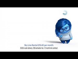 Sky Fibre advert featuring Sadness from Inside Out