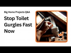 Why Your Toilet Gurgles and How to Fix It Fast