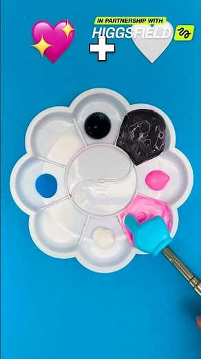 Schwarz & Pink: Farb-Mischspiel 🖤+💗 #kurz #farben #farbmischung #kunst #kinder