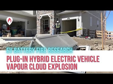 Vapour cloud explosion involving a plug-in hybrid EV